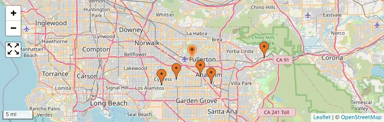 Related schools map