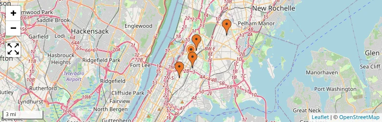 Related schools map