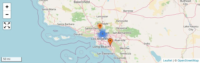Related schools map