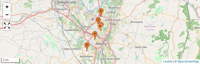 Related schools map