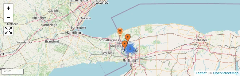 Related schools map