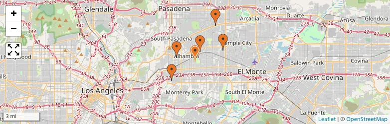 Related schools map