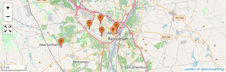 Related schools map