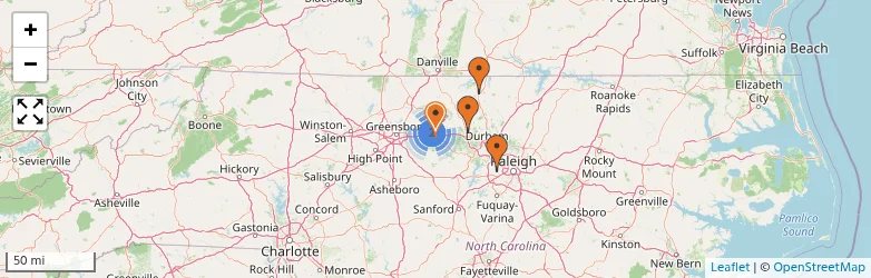 Related schools map