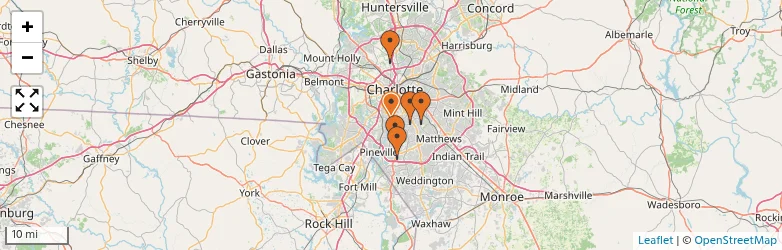 Related schools map