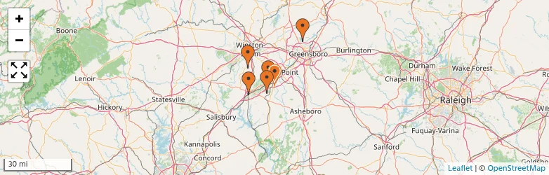 Related schools map