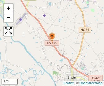 Map of Cape Fear Christian Academy