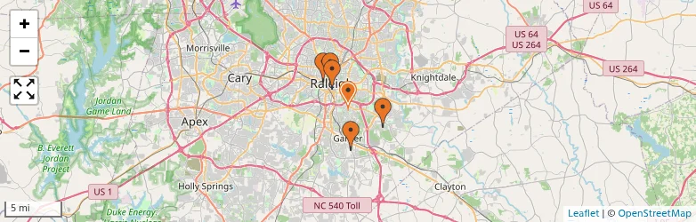 Related schools map
