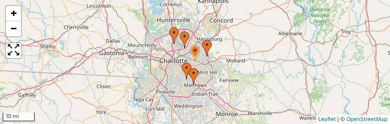 Related schools map