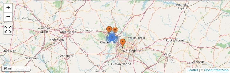 Related schools map