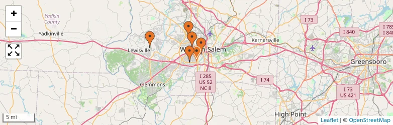 Related schools map