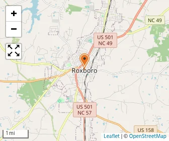 Map of Roxboro Christian Academy