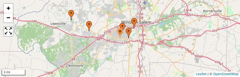 Related schools map