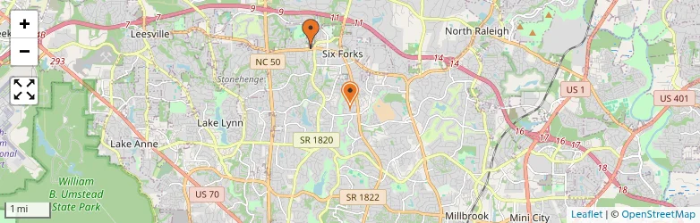 Related schools map