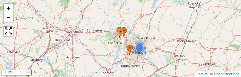 Related schools map