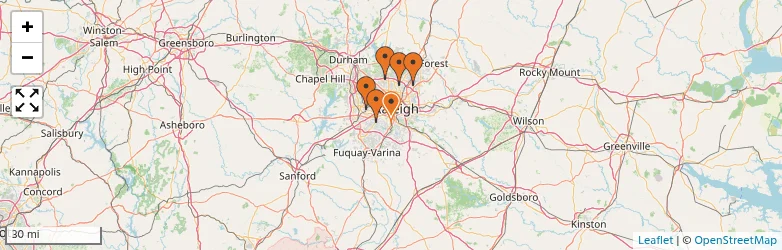 Related schools map