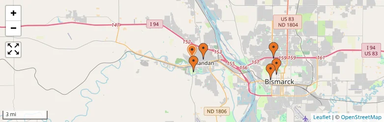 Related schools map