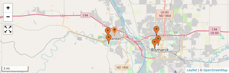 Related schools map