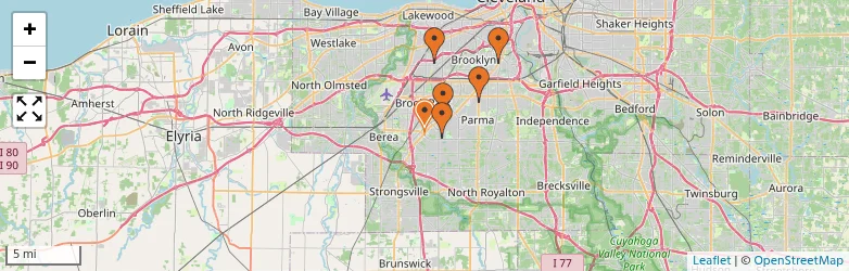 Related schools map