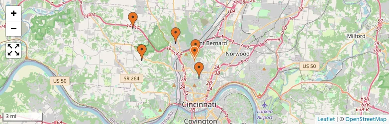 Related schools map
