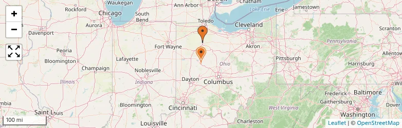 Related schools map