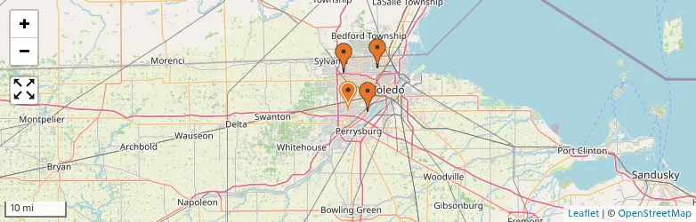Related schools map