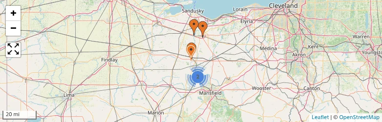 Related schools map