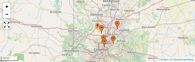 Related schools map