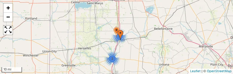 Related schools map