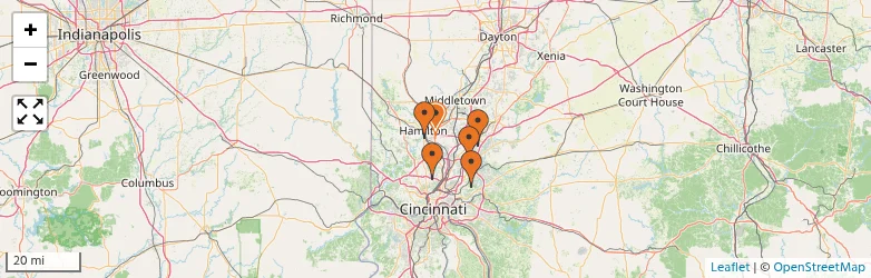 Related schools map