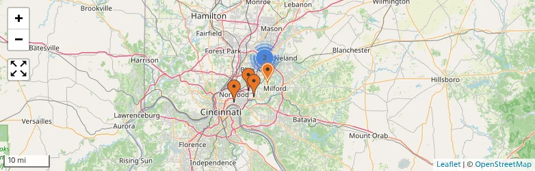 Related schools map