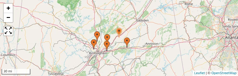 Related schools map