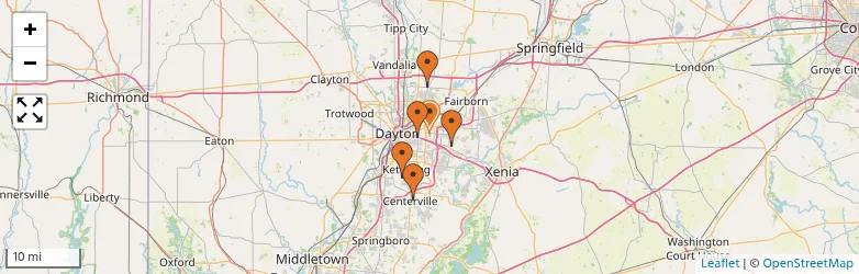 Related schools map