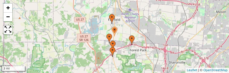 Related schools map