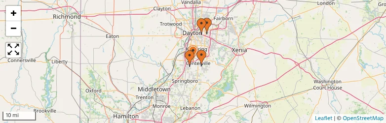 Related schools map