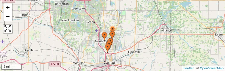 Related schools map