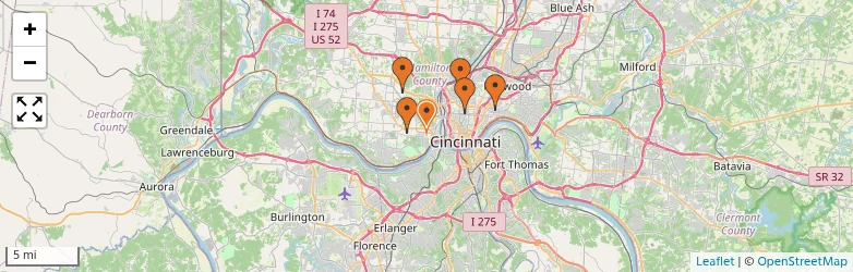 Related schools map