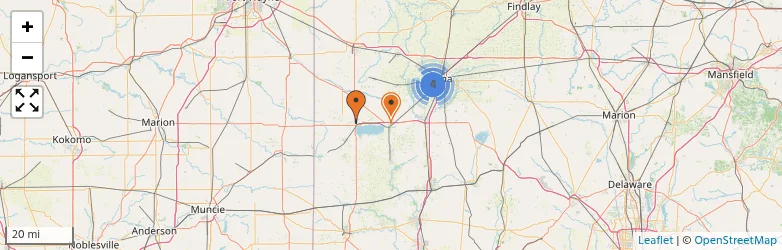 Related schools map