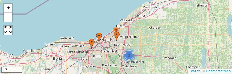 Related schools map
