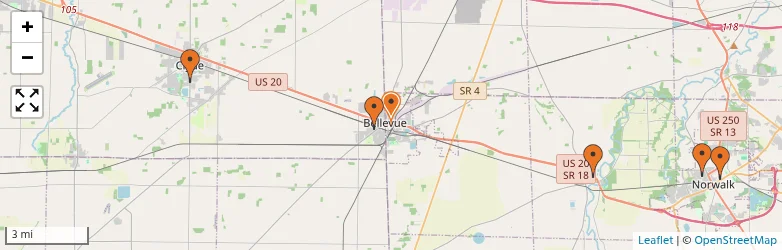 Related schools map