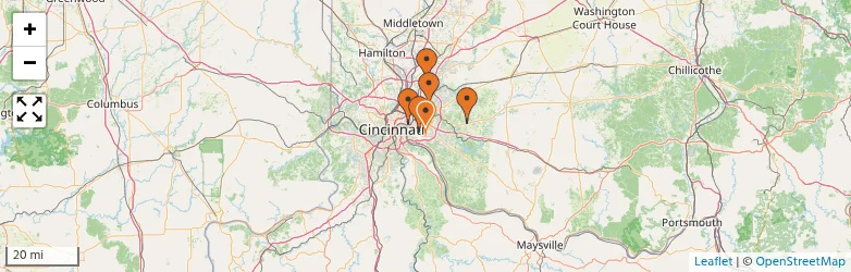 Related schools map