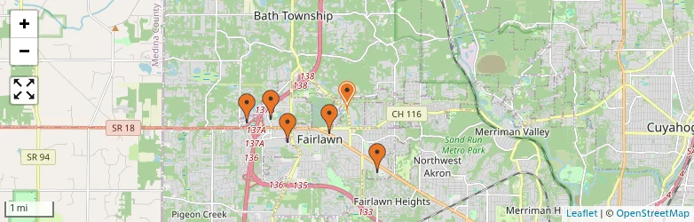 Related schools map