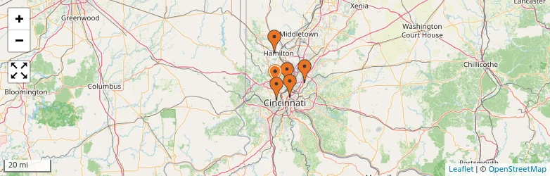 Related schools map
