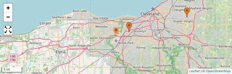 Related schools map