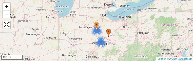 Related schools map