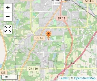 Map of -- Mansfield Christian School-