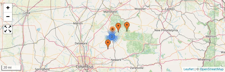 Related schools map