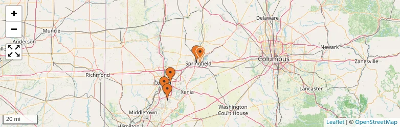 Related schools map
