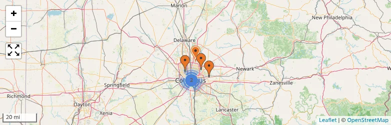 Related schools map