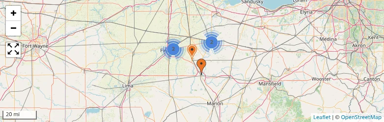 Related schools map